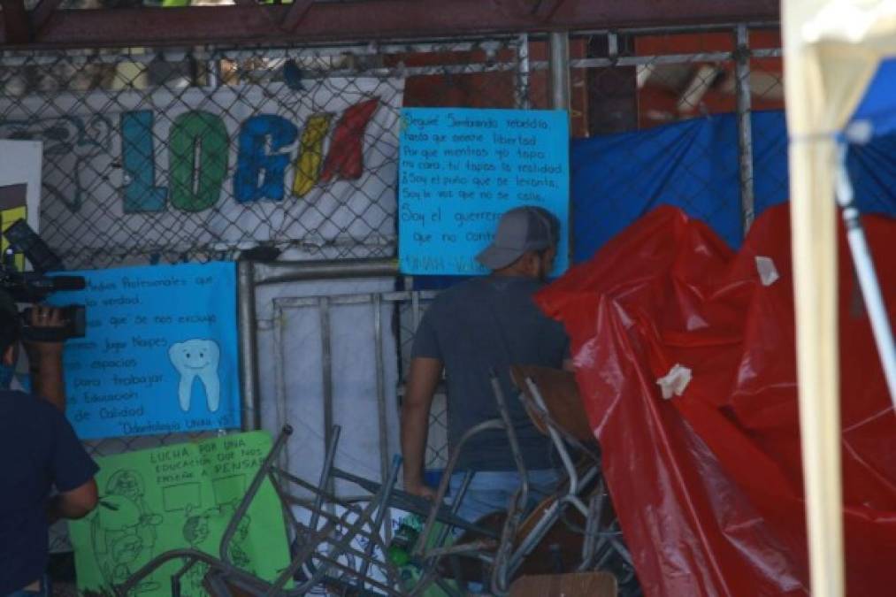 La toma es en protesta por la tabla de unidades valorativas aprobada por las autoridades universitarias.