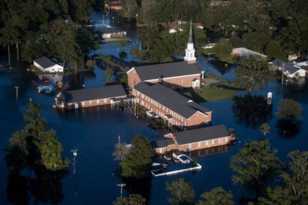 Wilmington, Carolina del Norte, es una de las ciudades más afectadas por las inundaciones.