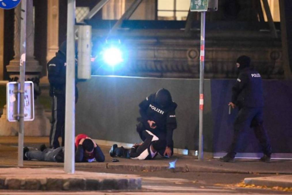 Al menos dos personas murieron y otras quince resultaron heridas en una serie de atentados con armas de fuego cometidos hoy en seis puntos del centro de Viena, según han confirmado los servicios sanitarios de la capital y la Policía.<br/>