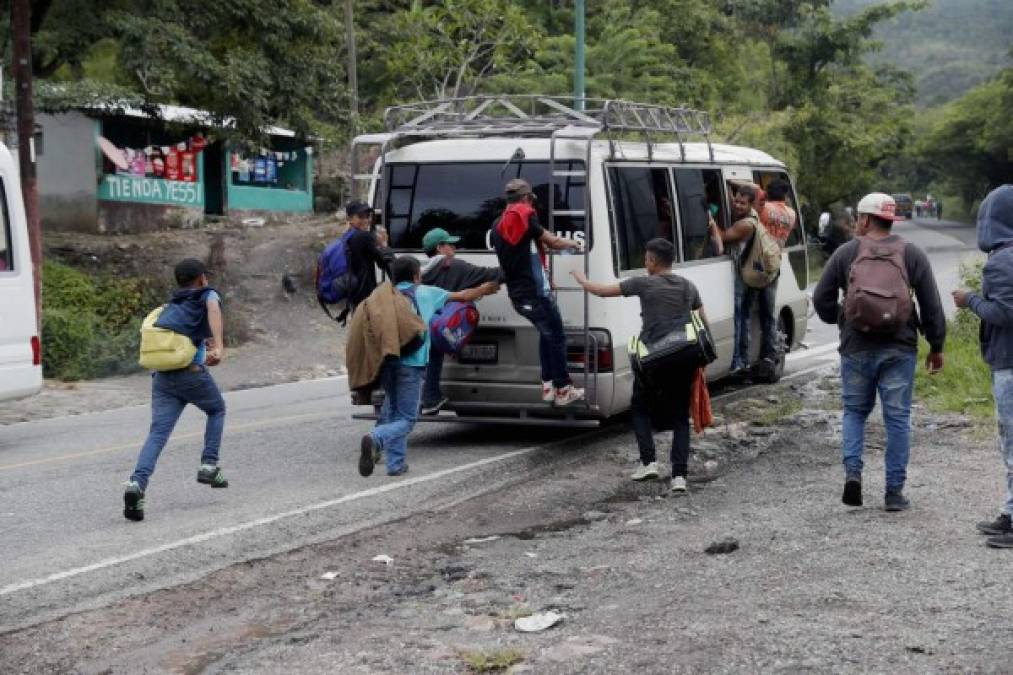 Llegar desde Chiquimula hasta la frontera de Guatemala con México les puede tomar al grueso de la caravana cerca de una semana.