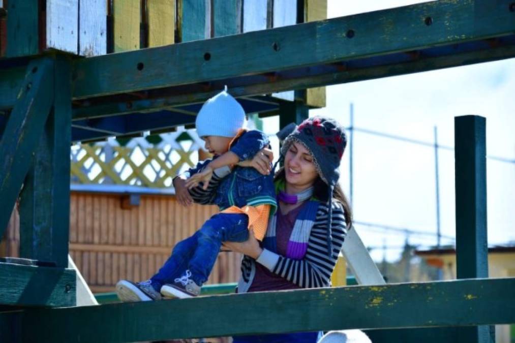 Niños y adultos se decantaron por el delicioso clima que solo se puede disfrutar en esta región de Honduras.