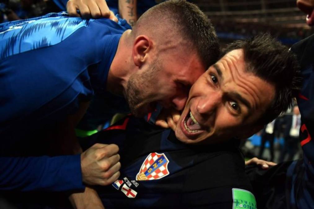 Yuri Cortez captó momentos inolvidables del festejo de Mario Mandzukic. Foto AFP