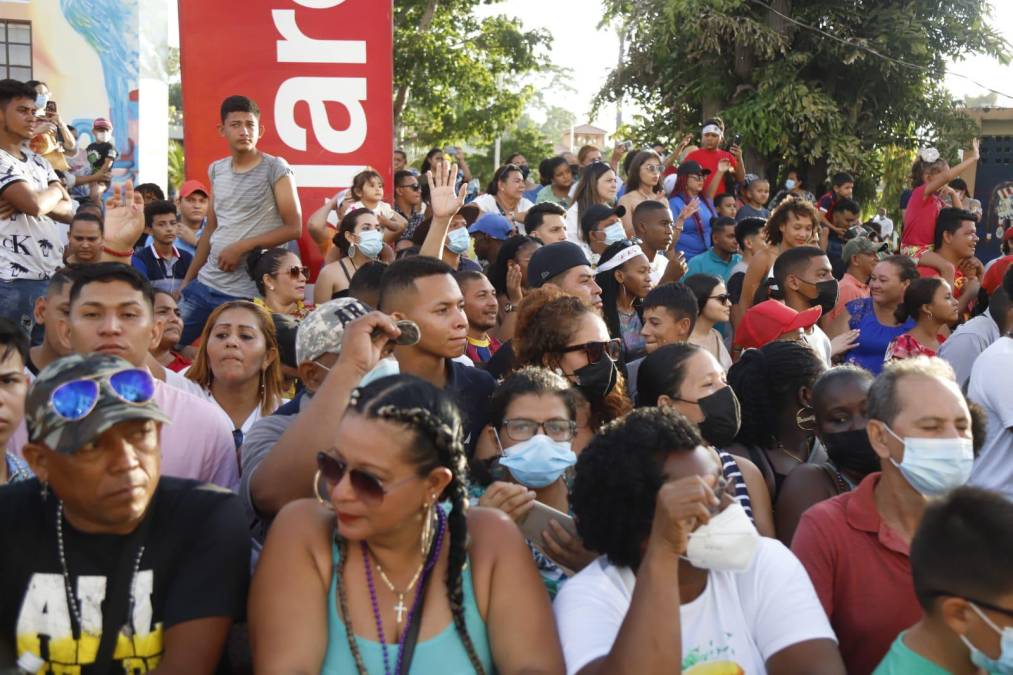 La presencia y cultura garífuna no pudo faltar en la jornada. 