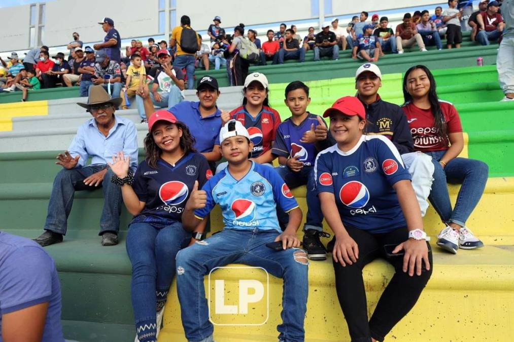 Motagua contó con el apoyo de muchos aficionados en el estadio Carlos Miranda de Comayagua.