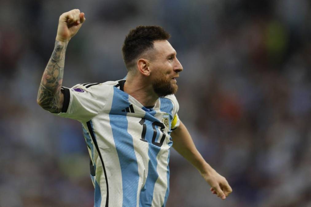 Lionel Messi festejó a lo grande el pase a semifinales del Mundial.