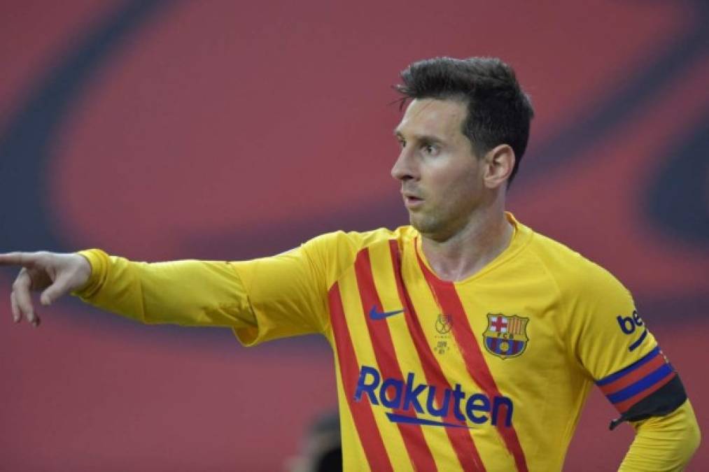 Y el primer lugar lo ocupa el astro argentino Lionel Messi con una ganancia de 125 millones de euros. El delantero del Barcelona es el que más dinero ganó en el último año. Foto AFP.