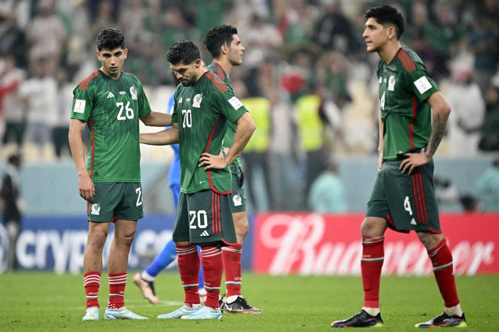 La tristeza de los jugadores mexicanos por la eliminación en el Mundial de Qatar 2022.