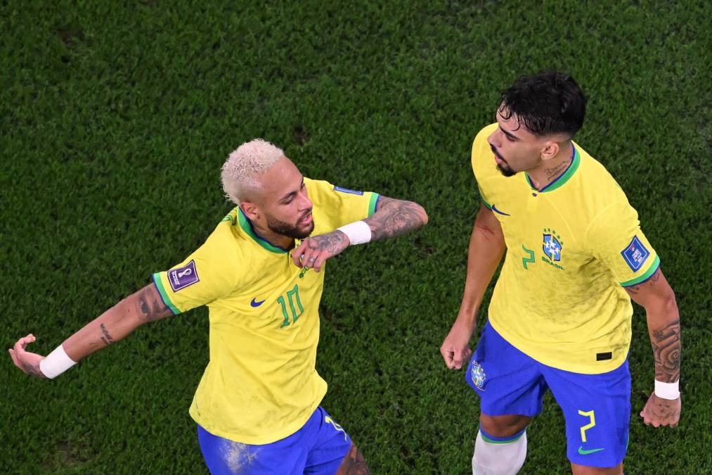 Cada gol brasileño era un baile para disfrutar en la cancha.