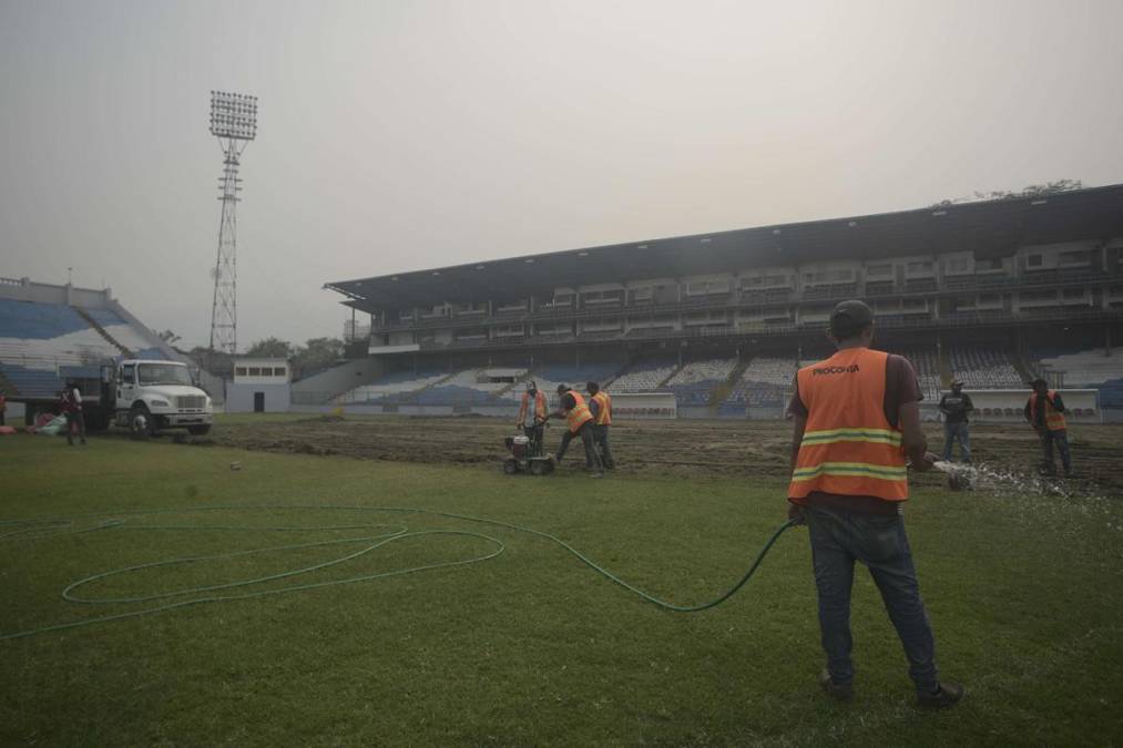 La grama del vetusto Morazán será transportada a una de las canchas que tiene el estadio Olímpico de San Pedro Sula.