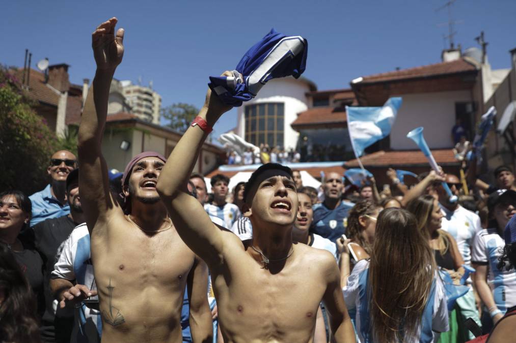 Los fanáticos se volvieron locos tras la conquista de Argentina.