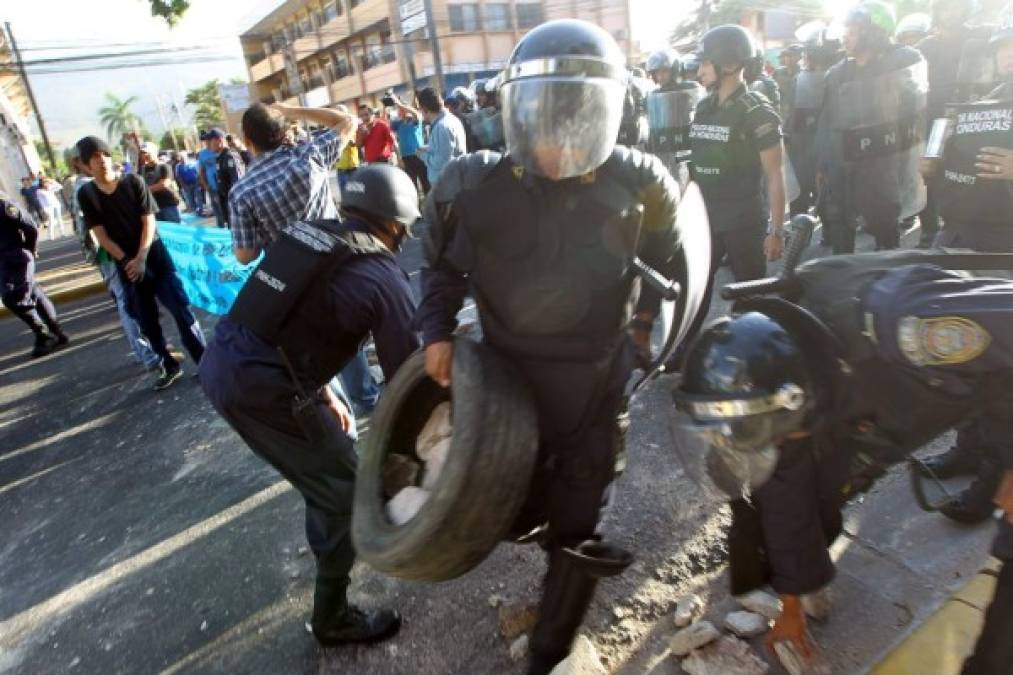 Las manifestaciones se presentaron más en Tegucigalpa y La Ceiba.
