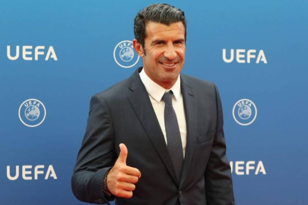 El exjugador portugués del Real Madrid y Barcelona, Luis Figo. Foto AFP