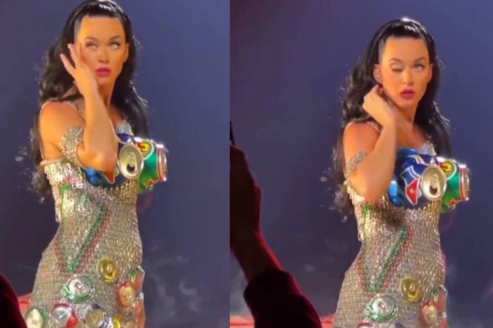 Durante la grabación, Katy Perry cerró el párpado de manera involuntaria, por lo que en un par de ocasiones se acercó la mano a la sien para reestablecer la situación. 