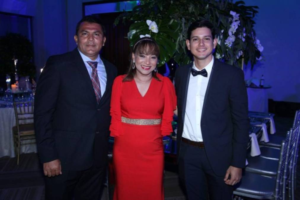 Nelson Caballero, Claudia Enamorado y José Mejía.