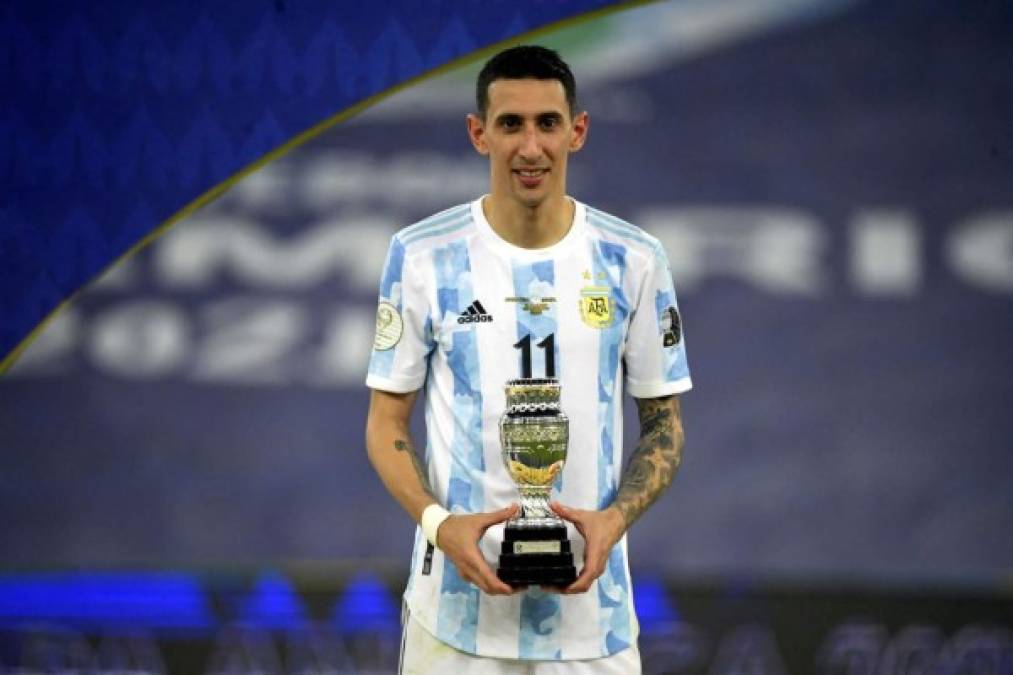 Ángel di María fue elegido como el MVP de la final de la Copa América 2021.