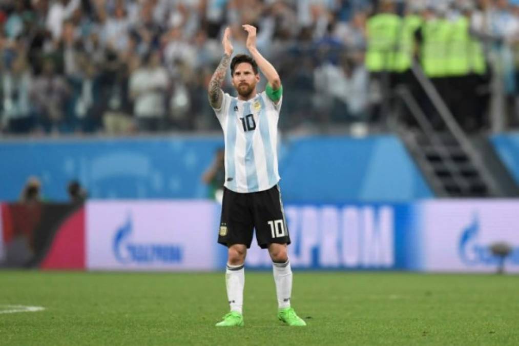 Lionel Messi fue el anotador del gol 100 del Mundial de Rusia 2018.