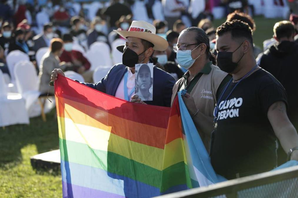 Miembros de la diversidad sexual también se hicieron presentes.