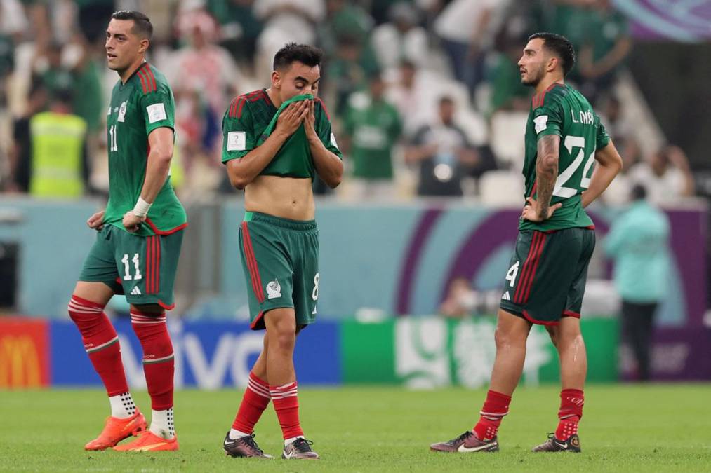 La tristeza de los jugadores mexicanos por la eliminación en el Mundial de Qatar 2022.