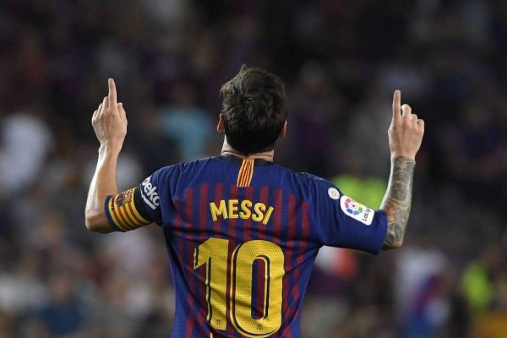 Messi lideró la victoria azulgrana con dos goles.