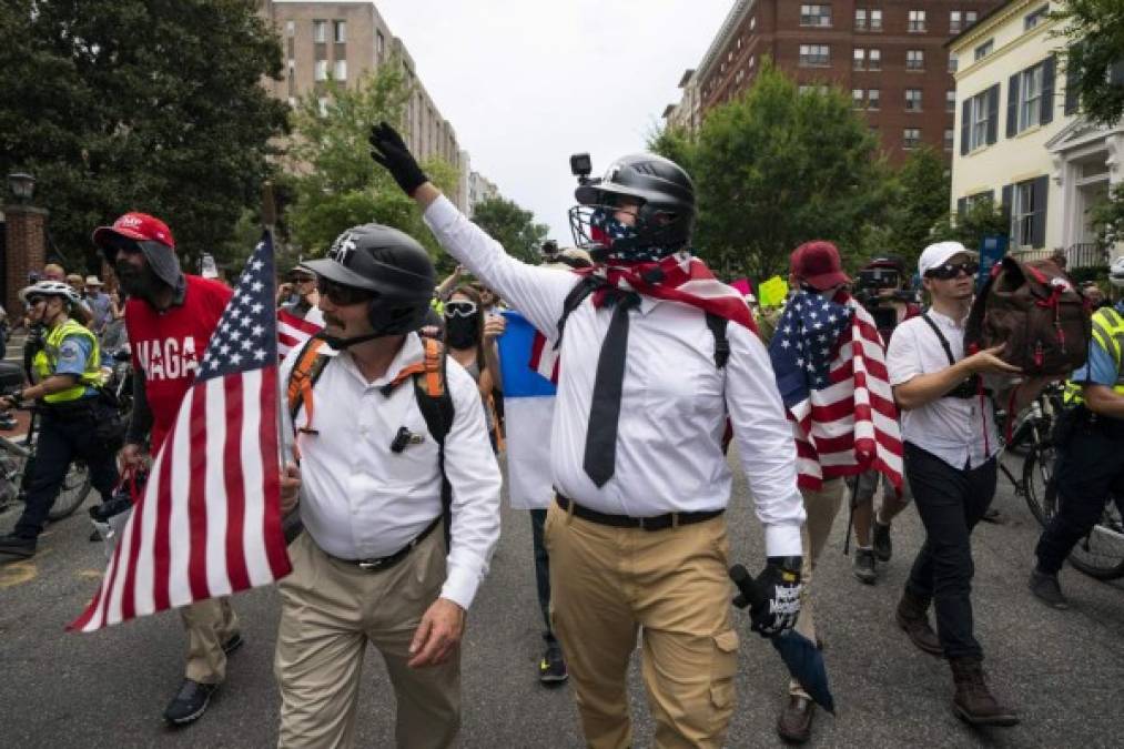 Esta organización que estuvo detrás de la manifestación de Charlottesville (Virginia) obtuvo permiso para reunir a 400 personas en la plaza Lafayette, ubicada frente a la residencia presidencial.