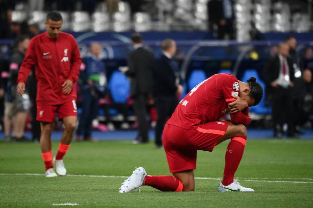 En el Liverpool se quedaron a las puertas de alzar una nueva Copa de Europa. La tristeza fue evidente en la plantilla del cuadro inglés.