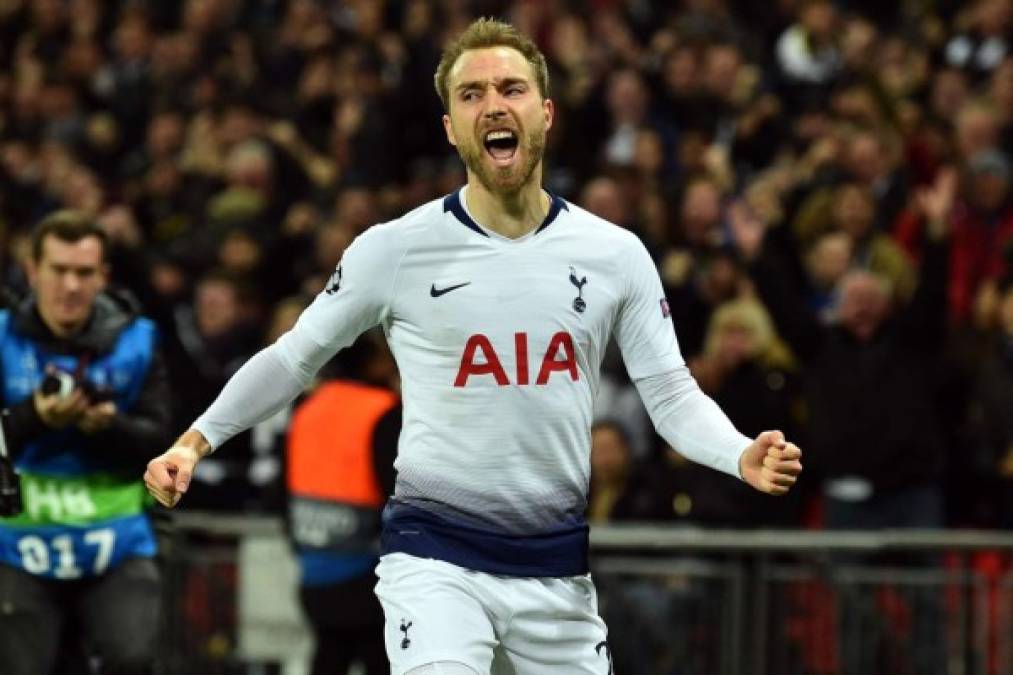 Christian Eriksen marcó el gol de la victoria del Tottenham contra el Inter y así lo gritó.