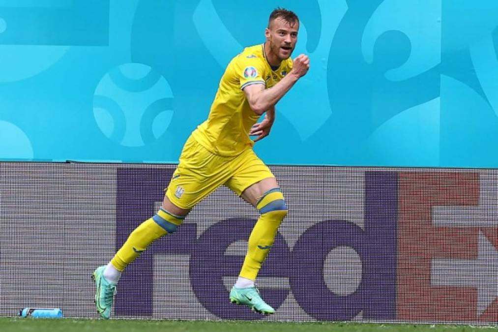 El centrocampista Andriy Yarmolenko (Ucrania) – 20 puntos.<br/><br/>Foto - AFP
