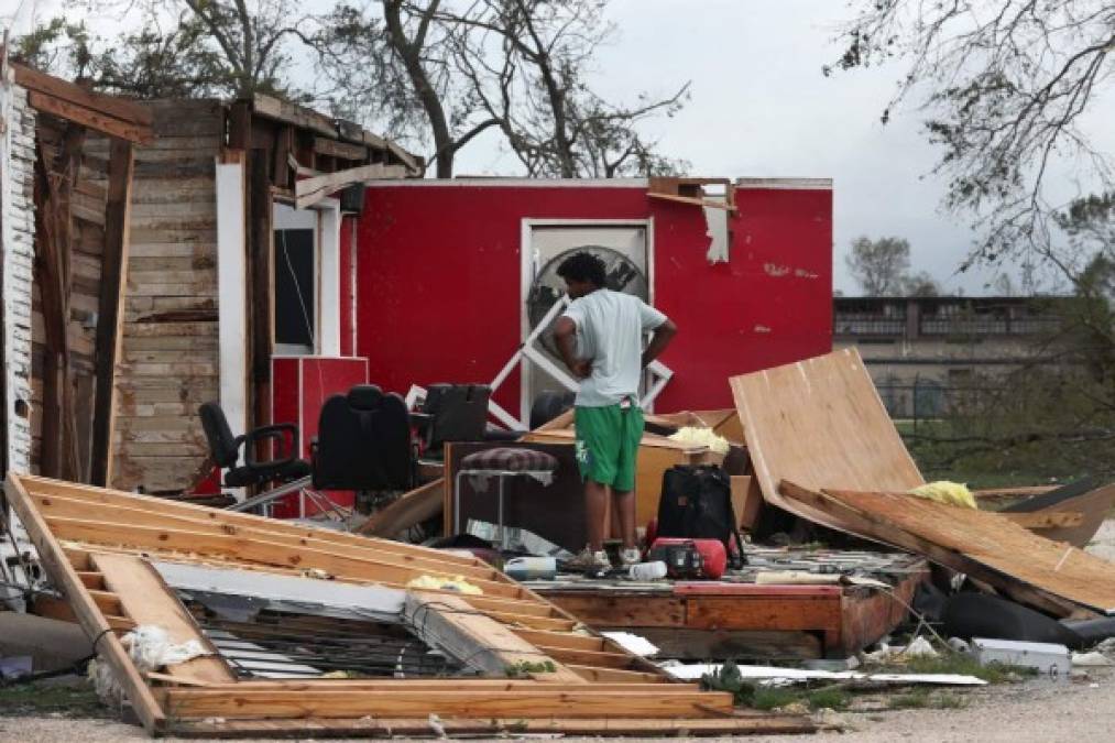 Devastación total: Así quedó la zona donde Laura descargó su furia en Luisiana