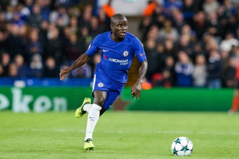 13. N'Golo Kanté - El mediocentro francés del Chelsea tiene un valor de 100 millones de euros.