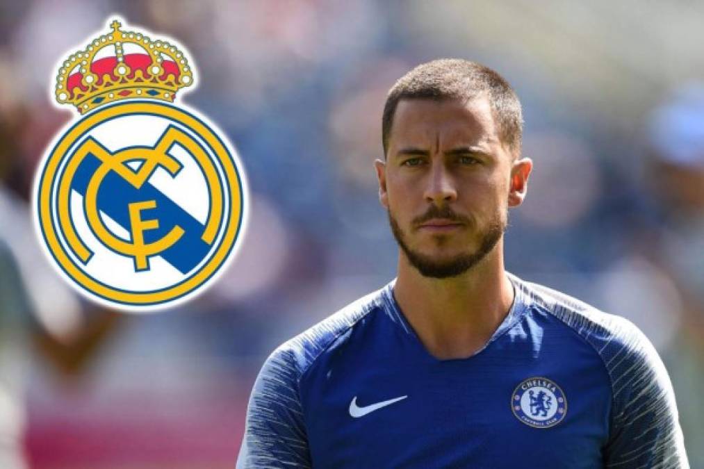 El delantero belga Eden Hazard del Chelsea de Inglaterra. El crack ha estado en la mira del Real Madrid durante varias temporadas y el jugador también quiere ir al Bernabéu.