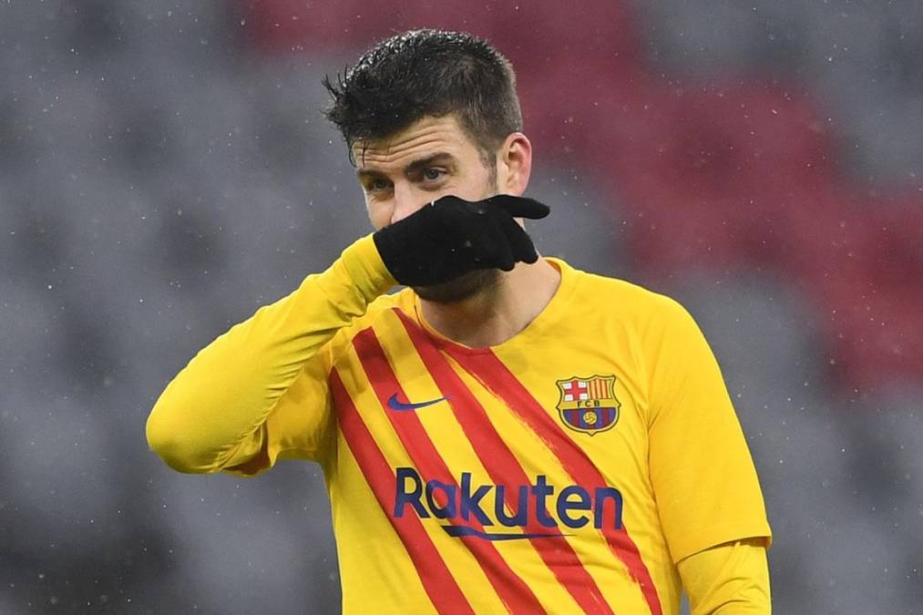 La tristeza de Gerard Piqué tras quedar eliminado de la Champions League.