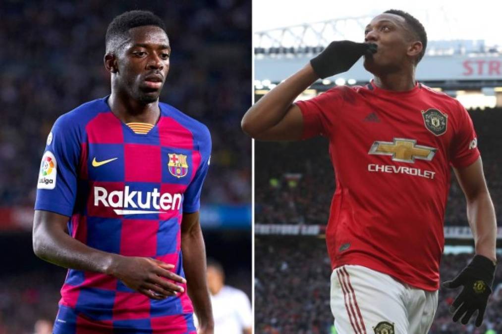 El Manchester United tiene al futbolista francés del Barcelona, Ousmane Dembélé, entre ceja y ceja, habiendo planeado un cambio de jugadores por el cual el también francés Anthony Martial pondría rumbo al Camp Nou, mientras que el galo dejaría el cuadro azulgrana después de no cumplir con las expectativas tras costar más de 100 millones de euros.