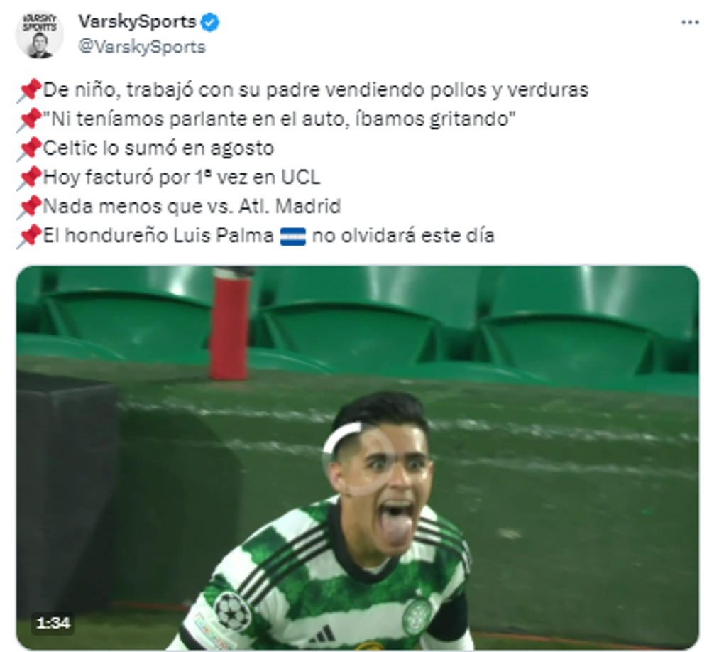 Desde Argentina también se pronunciaron sobre el hondureño Luis Palma tras su golazo.