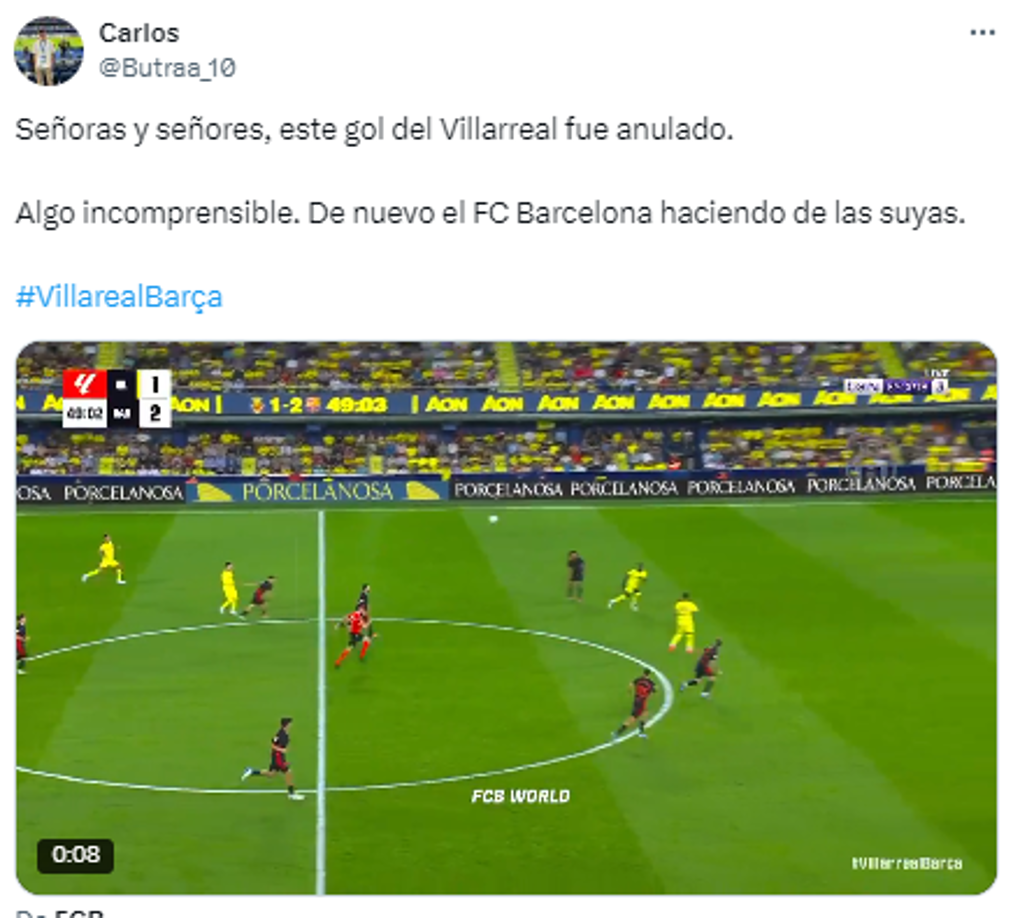 Ni la imagen televisiva ni el VAR aparecieron para mostrar una toma más clara de la jugada, ni para aclarar que el fuera de juego era evidente.