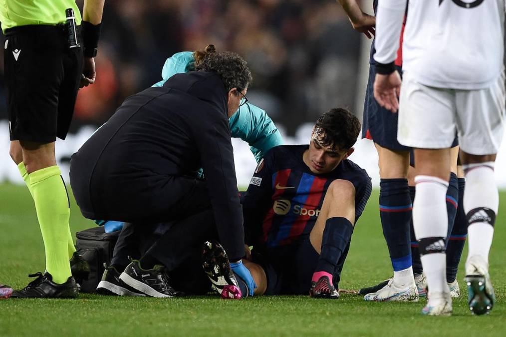 La mala noticia para el Barcelona fue la lesión de Pedri antes del final del primer tiempo. No estará en la vuelta.