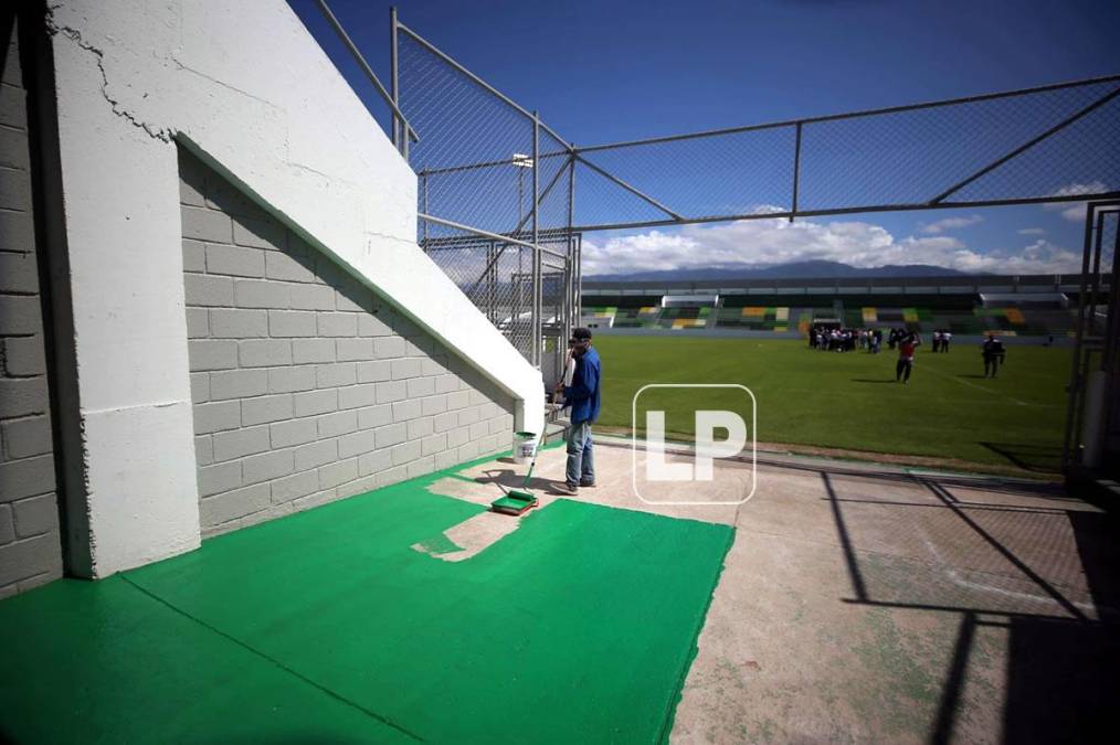 ¡Belleza! Así luce el remodelado estadio Carlos Miranda de Comayagua y está listo para recibir partidos de Liga Nacional