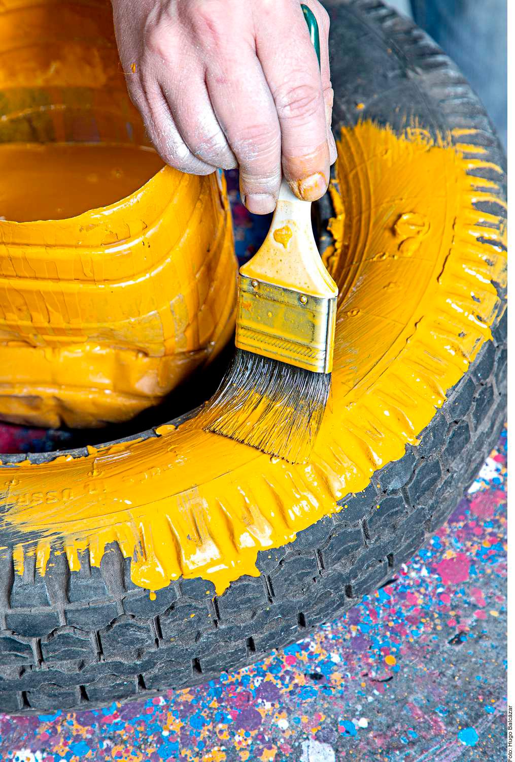 Camitas hechas con neumáticos