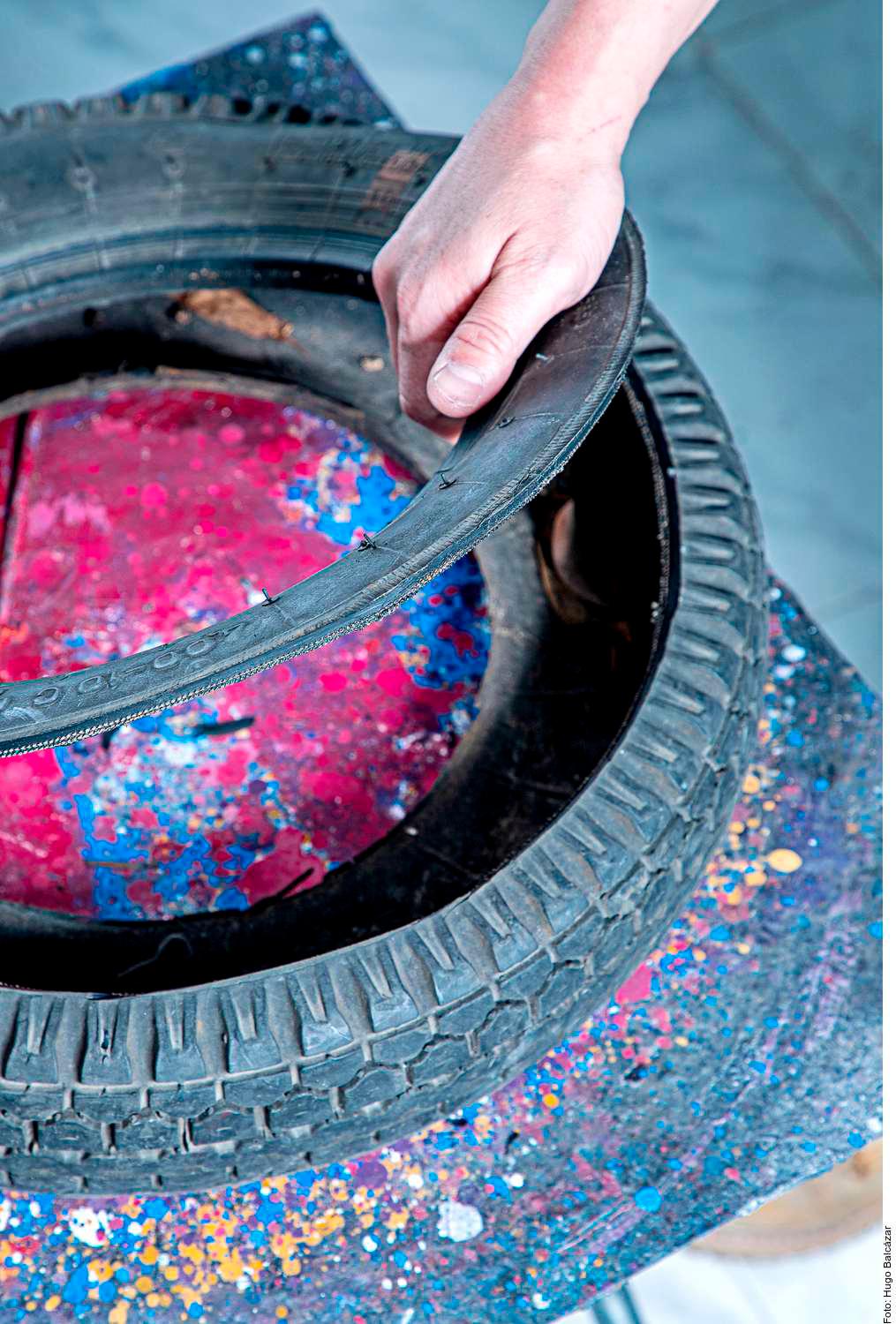 Camitas hechas con neumáticos