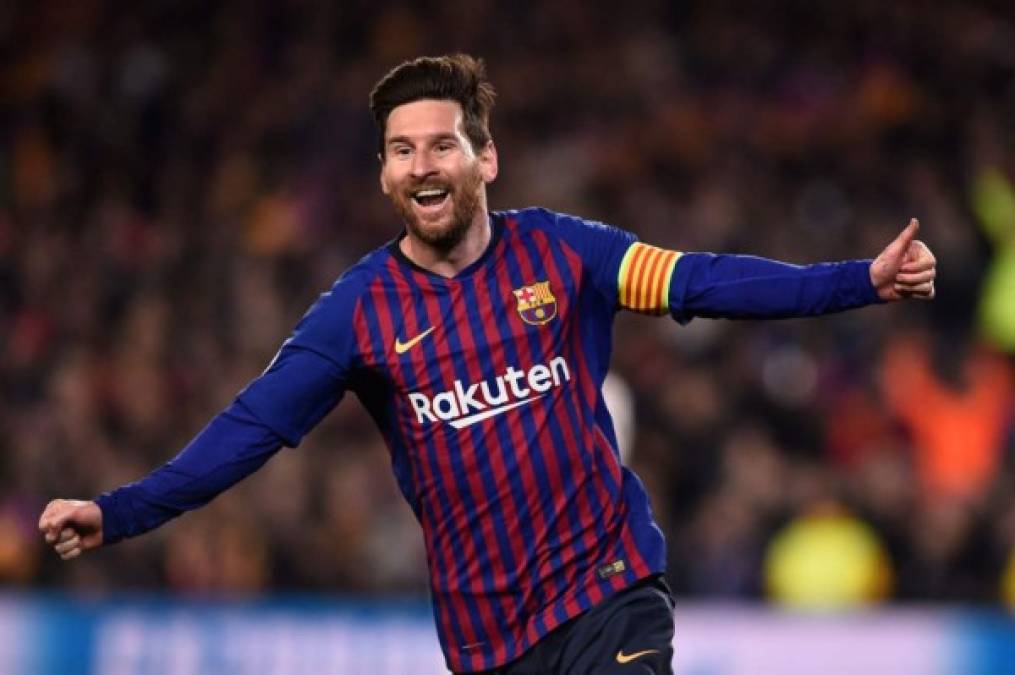Lionel Messi festejó a lo grande el pase a semifinales de Champions League del Barcelona