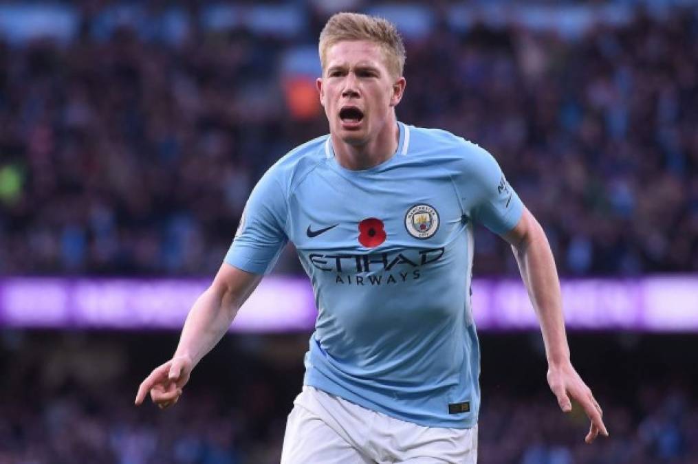 Kevin de Bruyne - El centrocampista belga destacó en la temporada con el Manchester City.