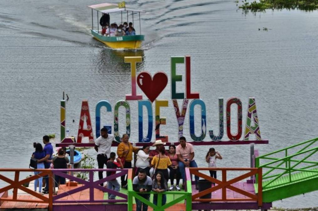 El Lago de Yojoa es uno de los lugares más visitados por turistas nacionales. AFP