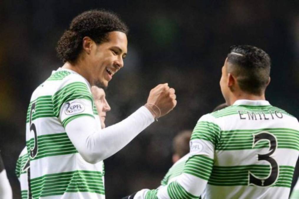 ¿Lo sabías? El zaguero holandés Virgil van Dijk fue compañero del hondureño Emilio Izaguirre en el Celtic de Escocia. Perteneció al cuadro escocés en el 2013 y estuvo con ellos por dos años.