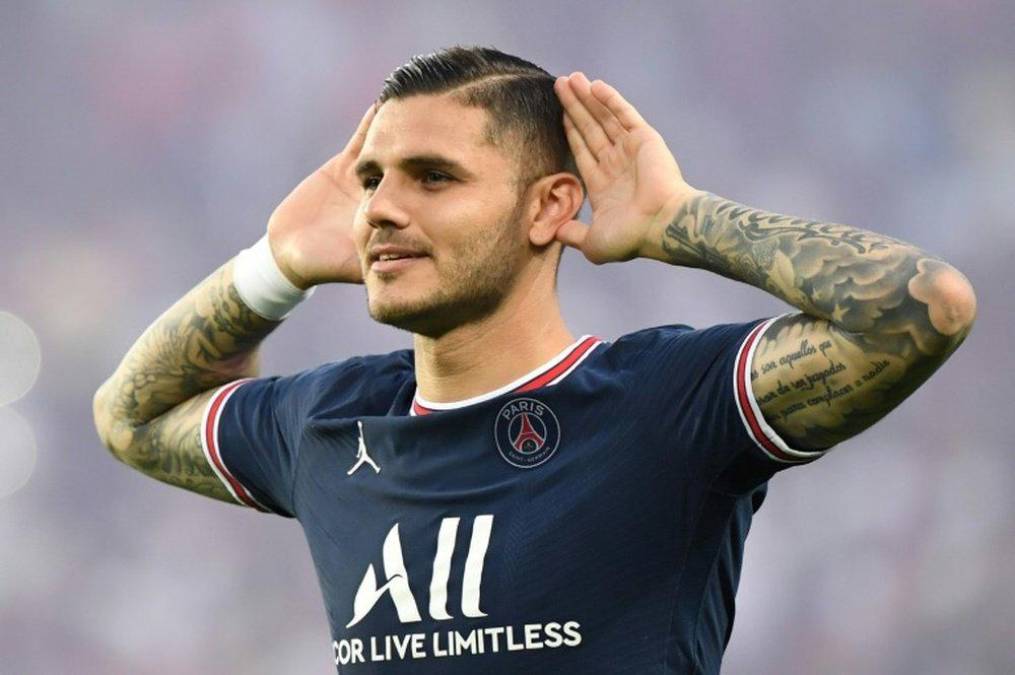 Mauro Icardi: El delantero ha sido desplazado a la banca y todo indica de que no continuará en el PSG.