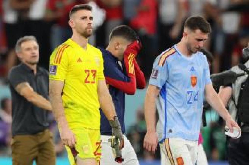 La frustración era evidente en la selección de España.