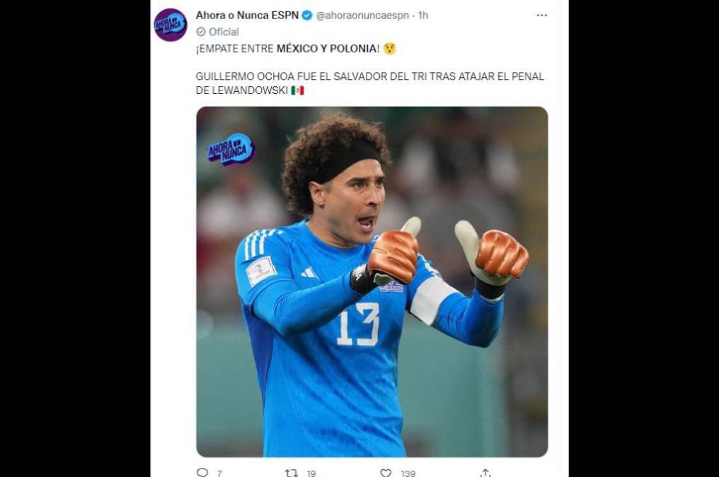 “Fue el salvador del Tri”: Los elogios a Memo Ochoa tras el empate de México y Polonia