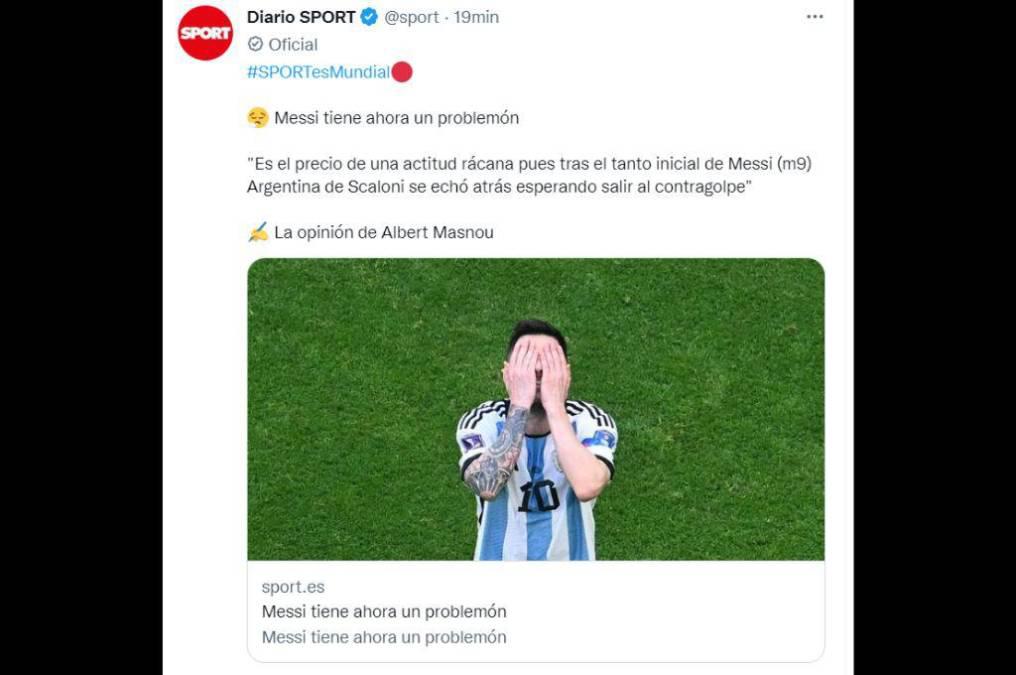 Duras críticas a Messi tras papelón de Argentina en Qatar