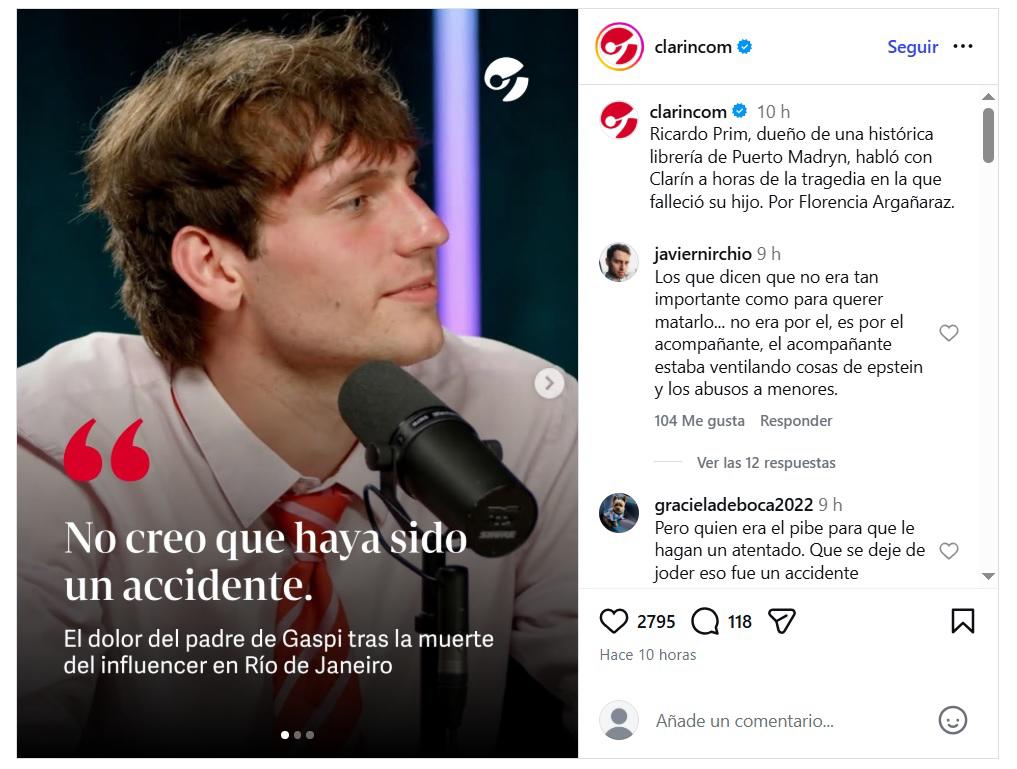 ¿Atentado? Esto opina el padre de Gaspi sobre el trágico accidente en Brasil