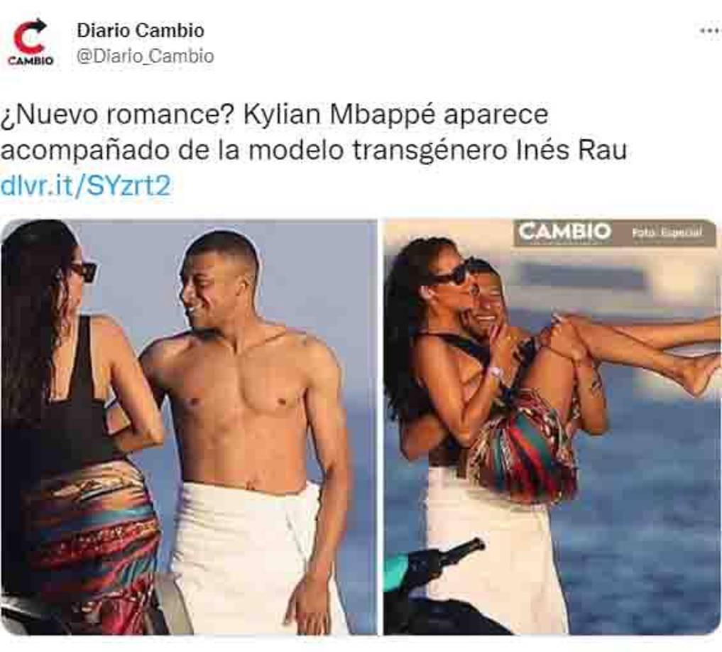 <b>La modelo Inés Rau es una mujer transgénero que ha sido relacionada sentimentalmente con Kylian Mbappé, estrella de la selección de Francia y del PSG.</b>