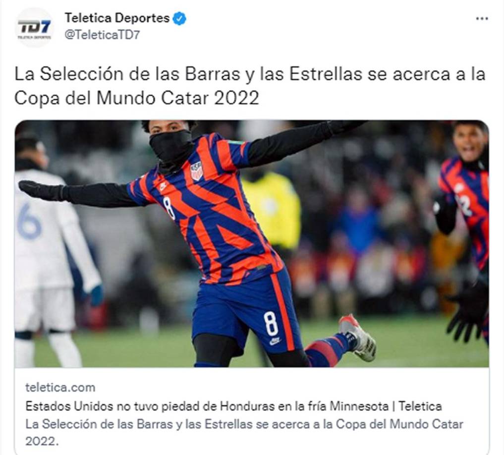 Teletica de Costa Rica - “Estados Unidos no tuvo piedad de Honduras en la fría Minnesota”.