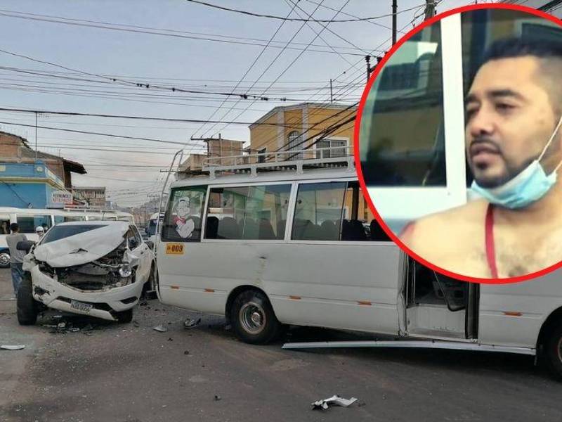 El conductor se transportaba en un pick-up blanco. Fotografía cortesía: TVC